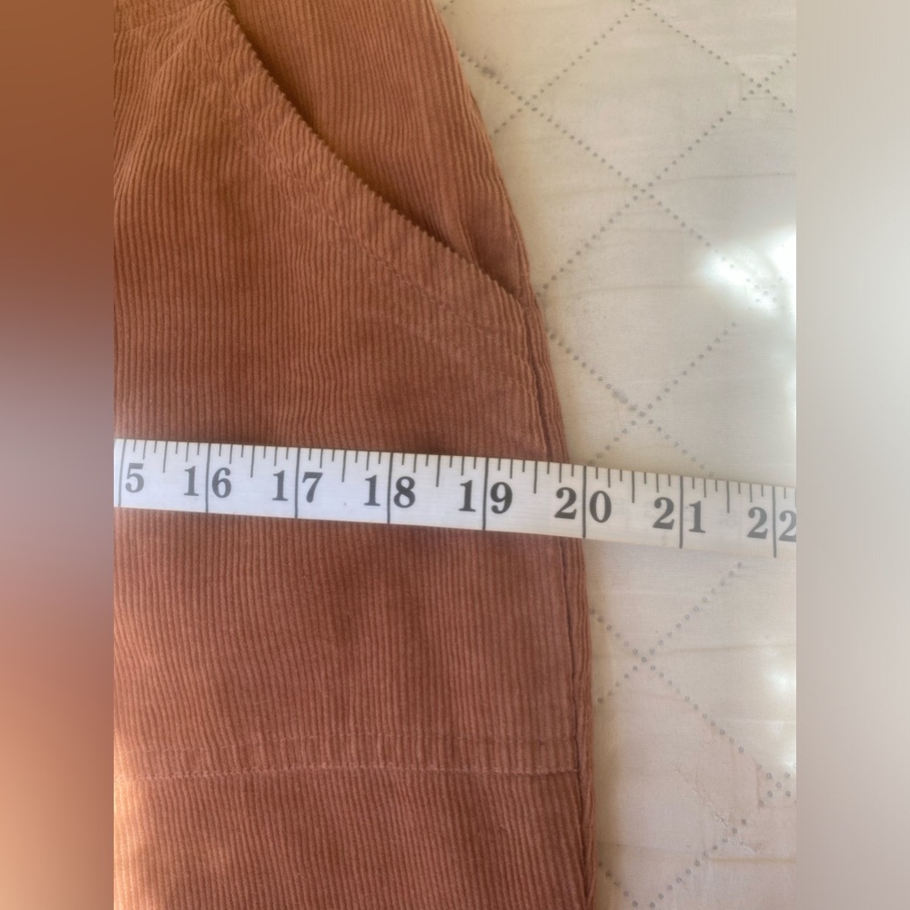 Brown Corduroy Button From Patch Pocket Overalls … - image 7